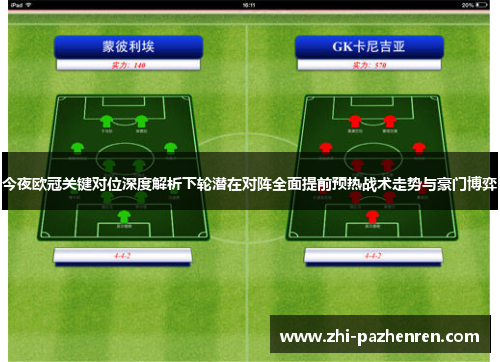 今夜欧冠关键对位深度解析下轮潜在对阵全面提前预热战术走势与豪门博弈